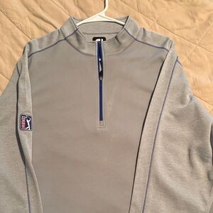 FootJoy Gray Zip Up Sweater